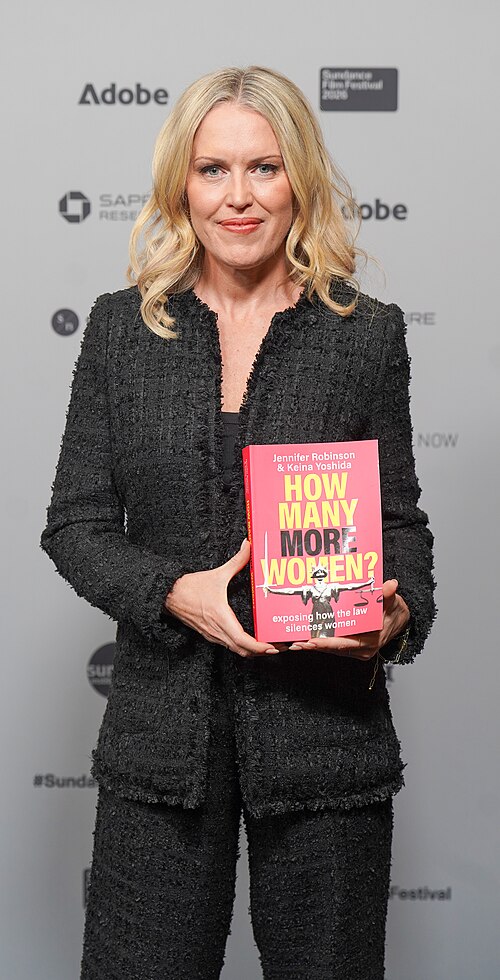 Jennifer Robinson, author of How Many More Women, at the 2026 Sundance Film Festival
