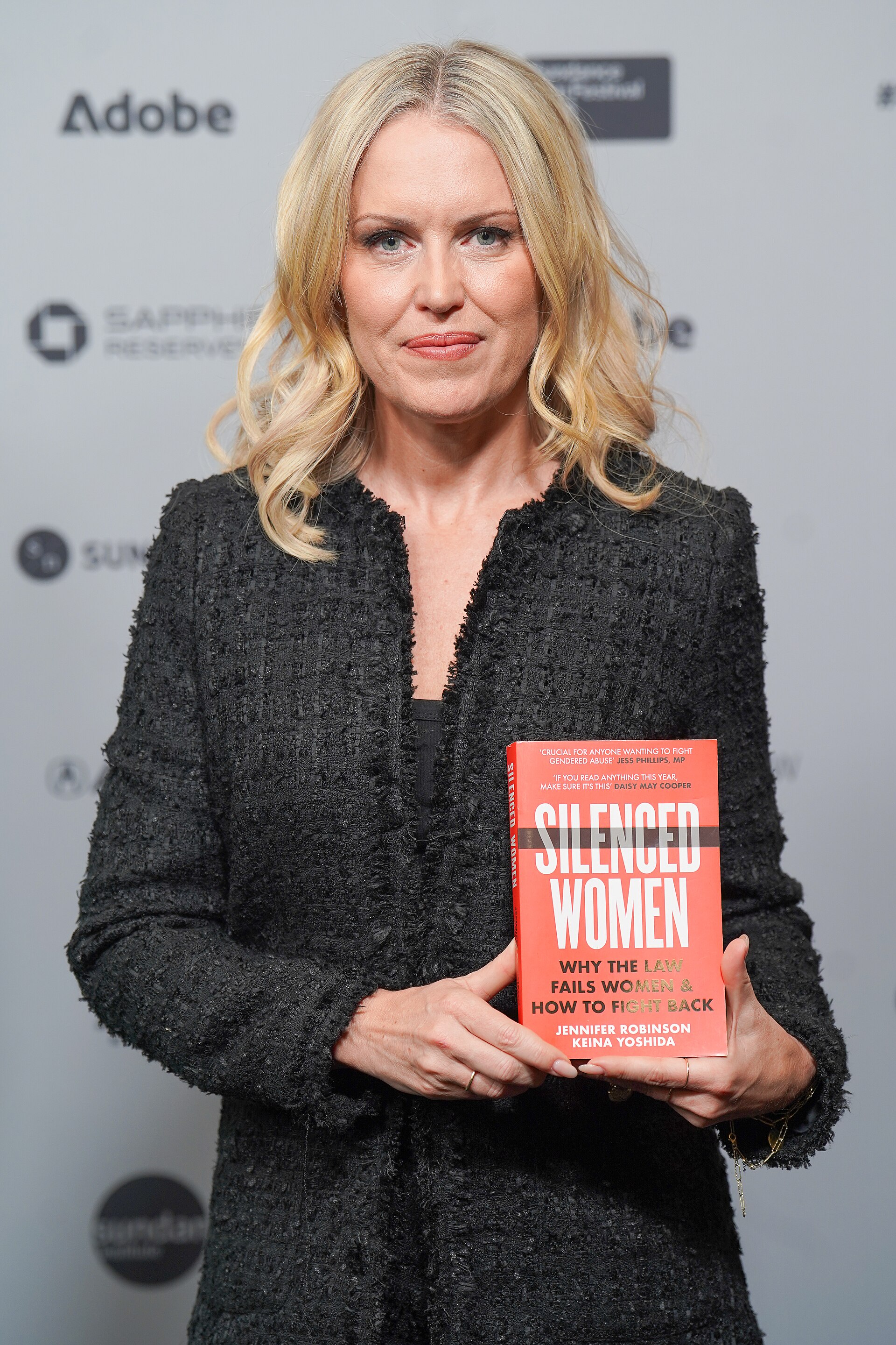 Jennifer Robinson, author of Silenced Women, at the 2026 Sundance Film Festival
