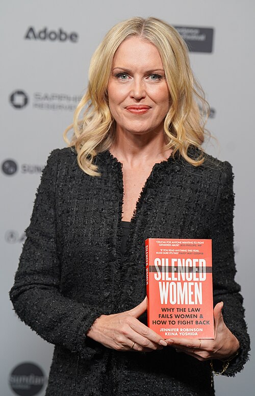 Jennifer Robinson, author of Silenced Women, at the 2026 Sundance Film Festival