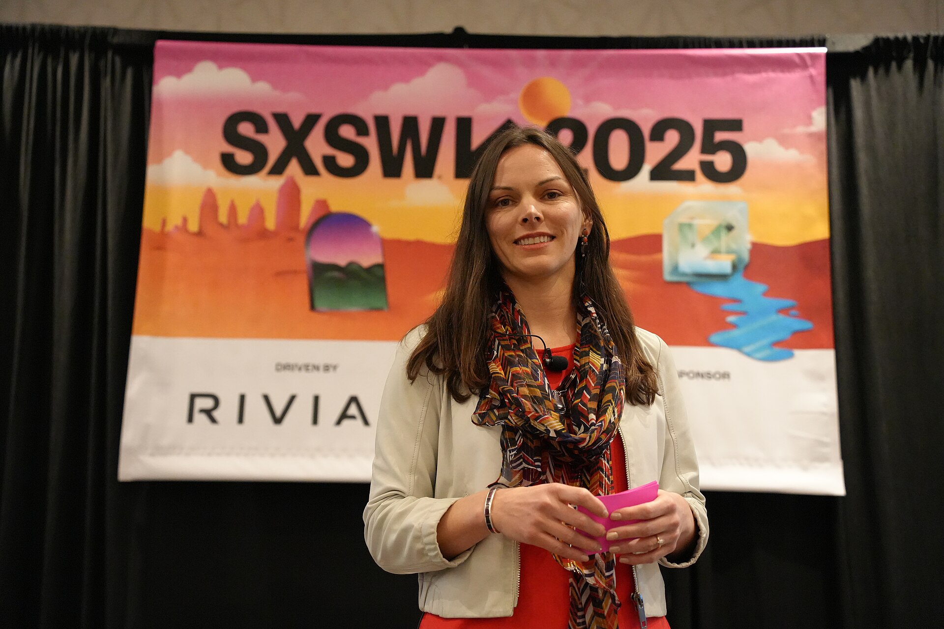 Jennifer Stave, Digital Data Design Institute At Harvard Business School, panel at SXSW 2025 in Austin, Texas. Our AI-Driven World: A Utopian Dream or Dystopian Nightmare?.