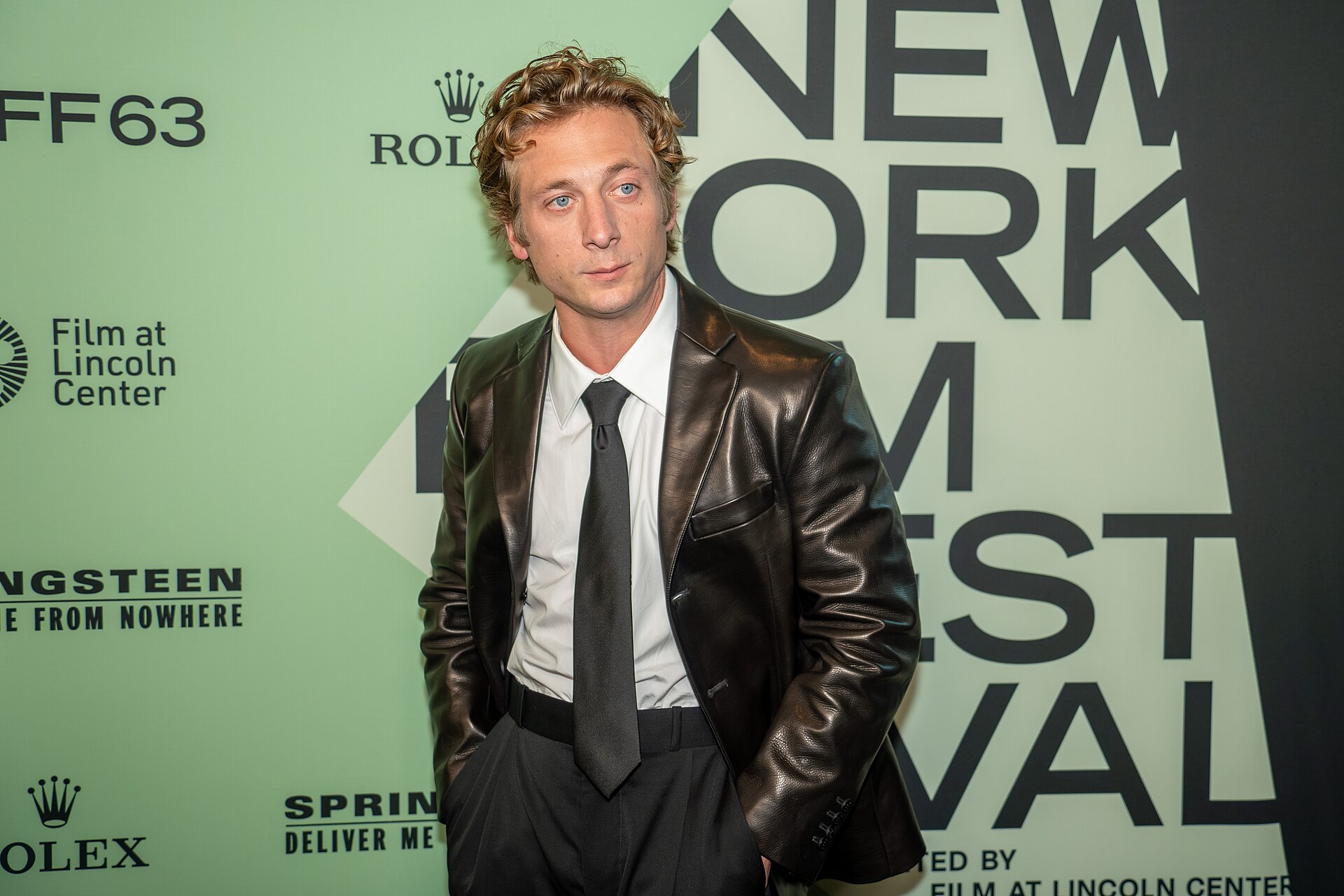 Jeremy Allen White, actor, at the 63rd annual New York Film Festival at Lincoln Center in 2025 for the film Springsteen: Deliver Me from Nowhere