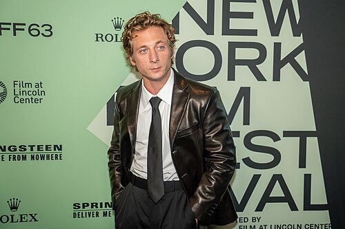 Jeremy Allen White, actor, at the 63rd annual New York Film Festival at Lincoln Center in 2025 for the film Springsteen: Deliver Me from Nowhere