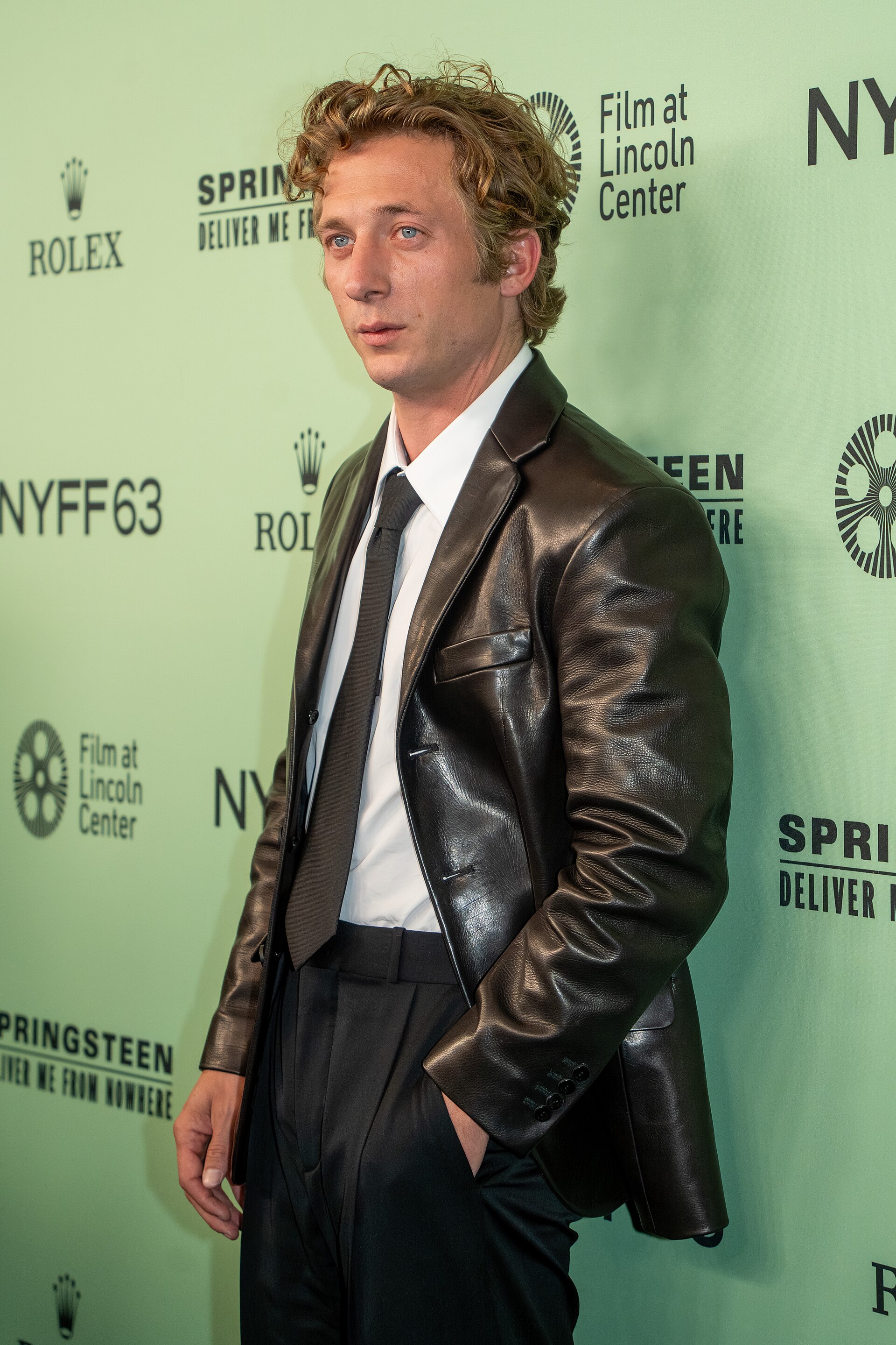 Jeremy Allen White, actor, at the 63rd annual New York Film Festival at Lincoln Center in 2025 for the film Springsteen: Deliver Me from Nowhere