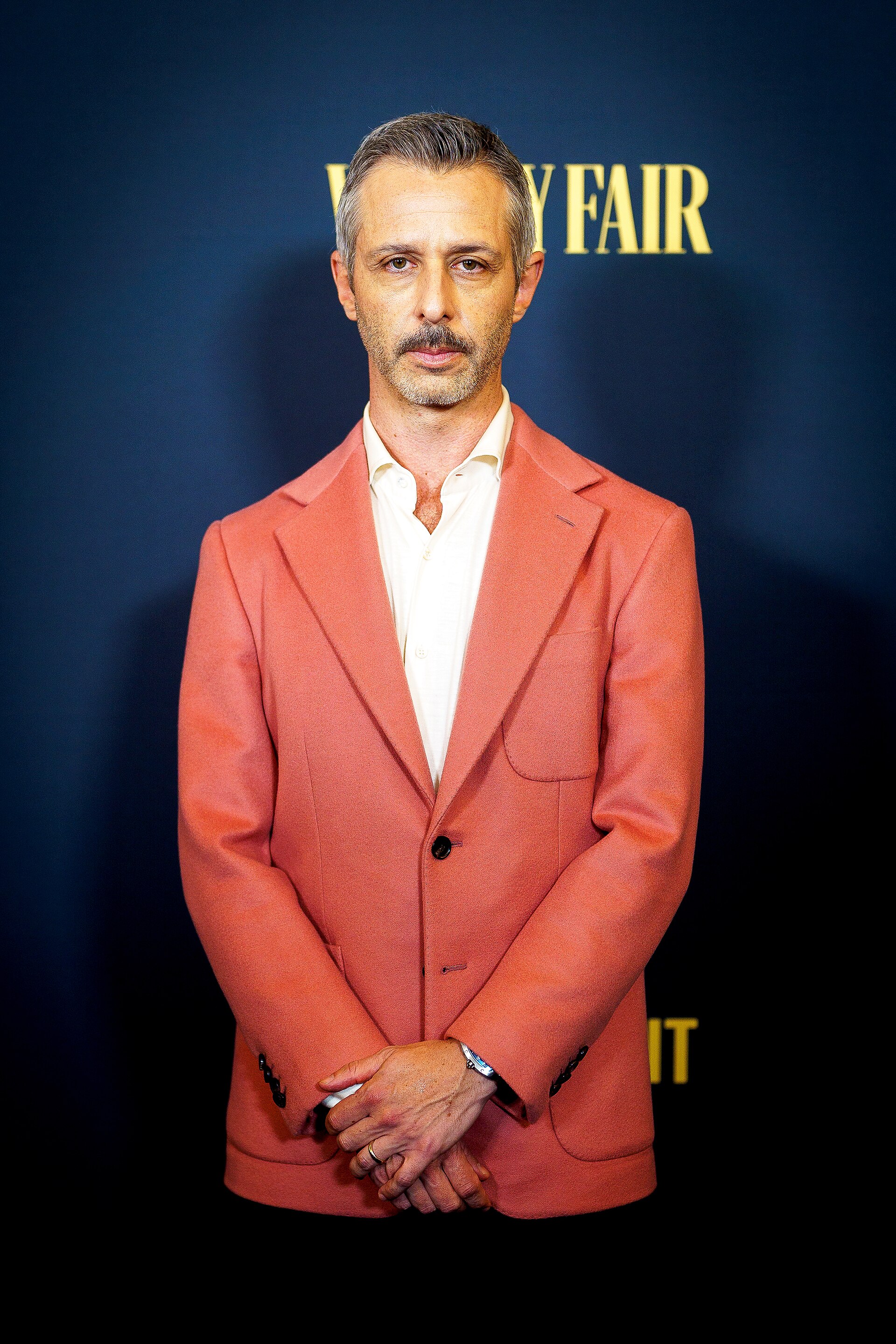 Jeremy Strong in New York City for the movie The Apprentice.