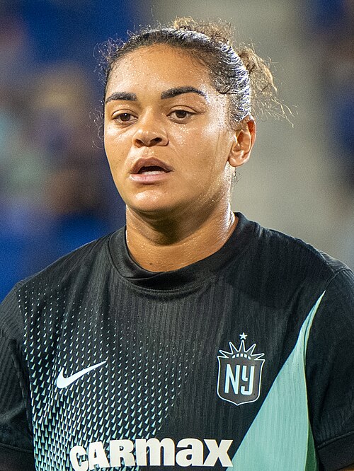 Jess Carter during Gotham FC vs Portland Thorns FC on 26 Sep 2025