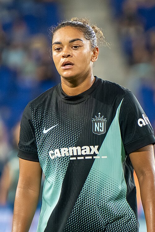 Jess Carter during Gotham FC vs Portland Thorns FC on 26 Sep 2025