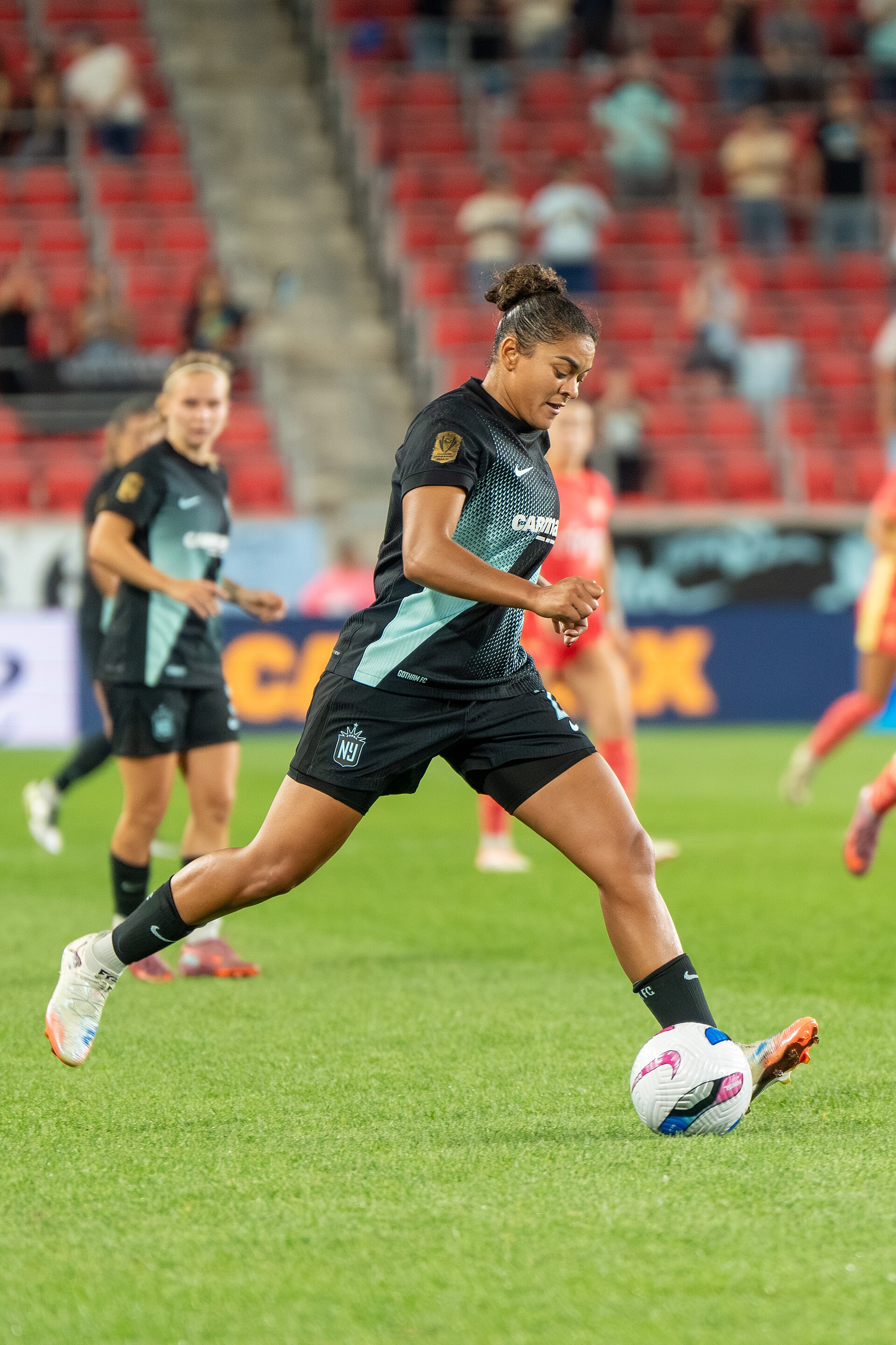 Jess Carter during Gotham FC vs Portland Thorns FC on 26 Sep 2025