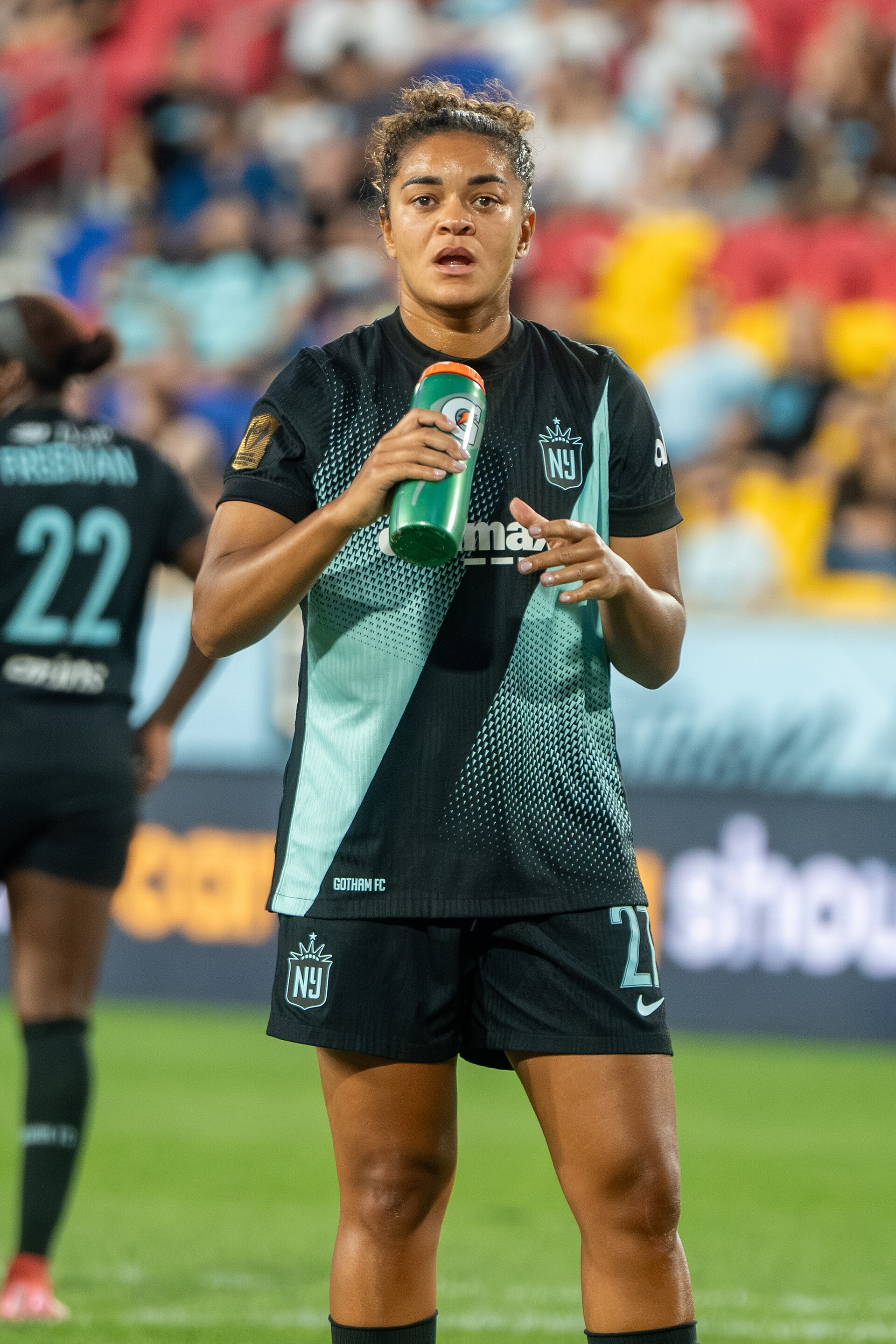 Jess Carter during Gotham FC vs Utah Royals on 23 Aug 2025