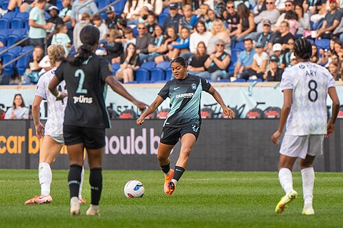 Jess Carter during Gotham FC vs Racing Louisville on Oct 19, 2025