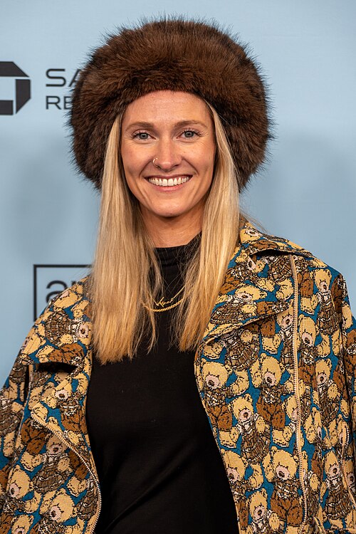 Jess Weber, editor, at the 2025 Sundance Film Festival for Touch Me