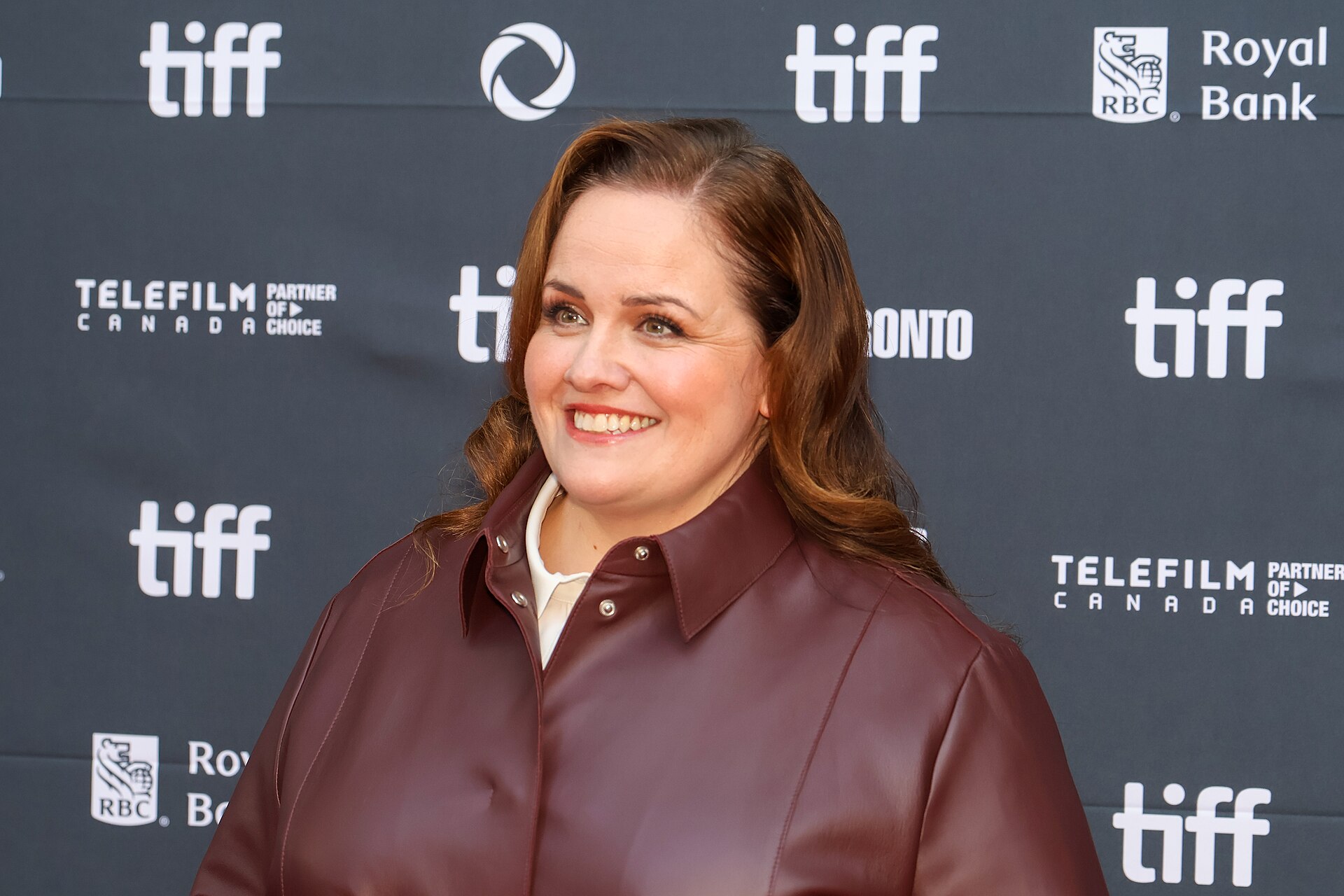 Jessica Gunning, actor, at the 2025 Toronto International Film Festival (TIFF) for the movie The Christophers.