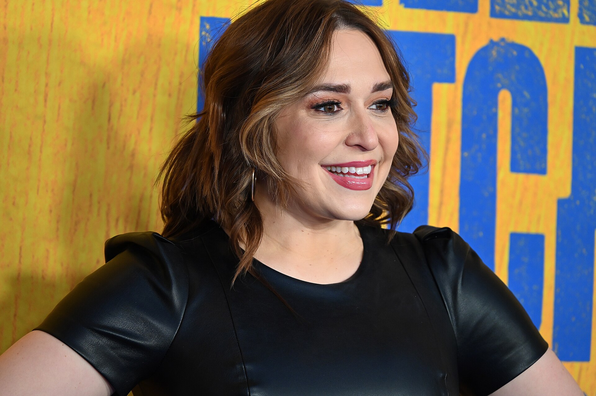 Cast member Jessica Vosk at the first anniversary celebration for "Hell's Kitchen" on Broadway, April 2025