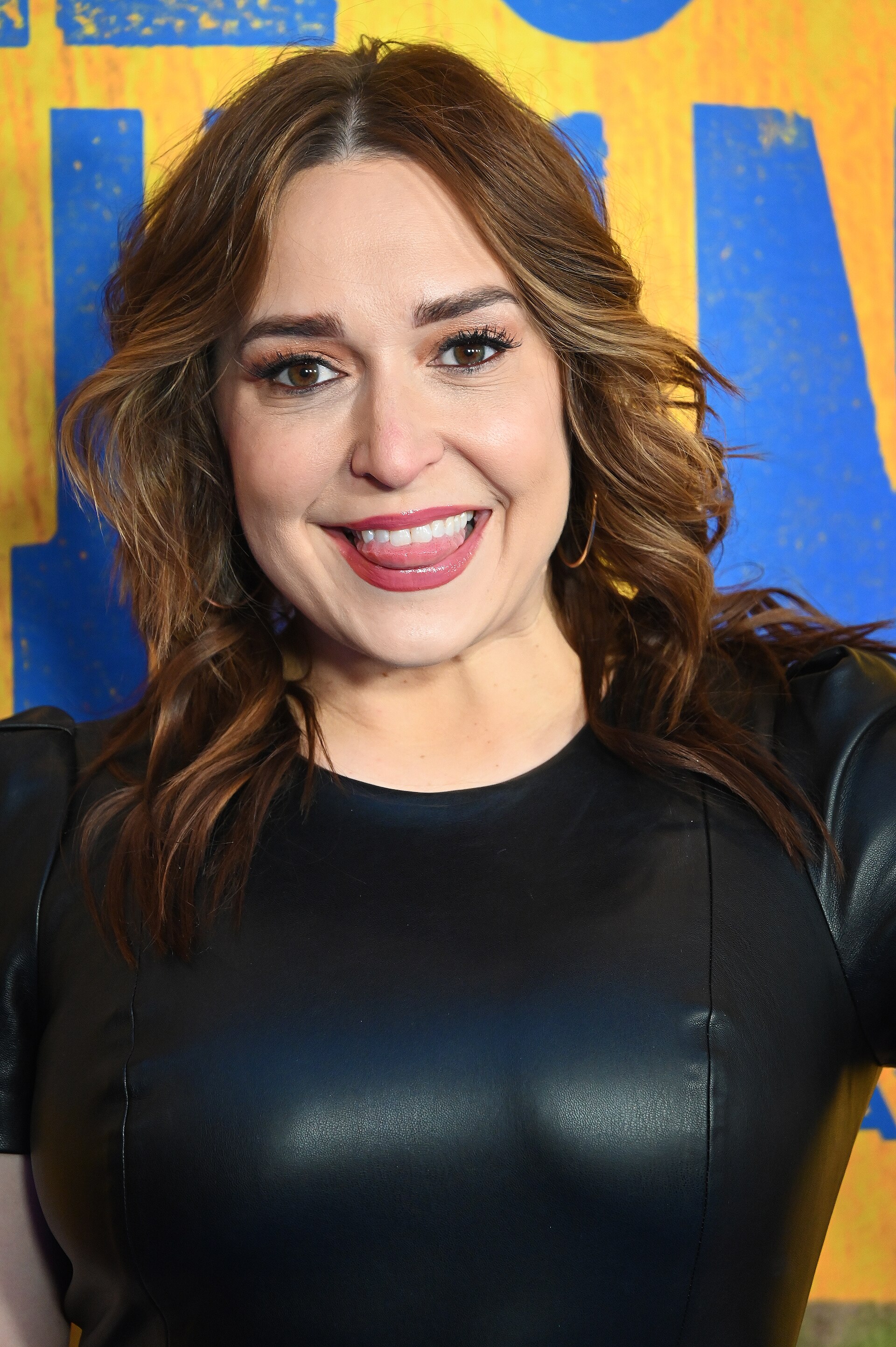 Cast member Jessica Vosk at the first anniversary celebration for "Hell's Kitchen" on Broadway, April 2025