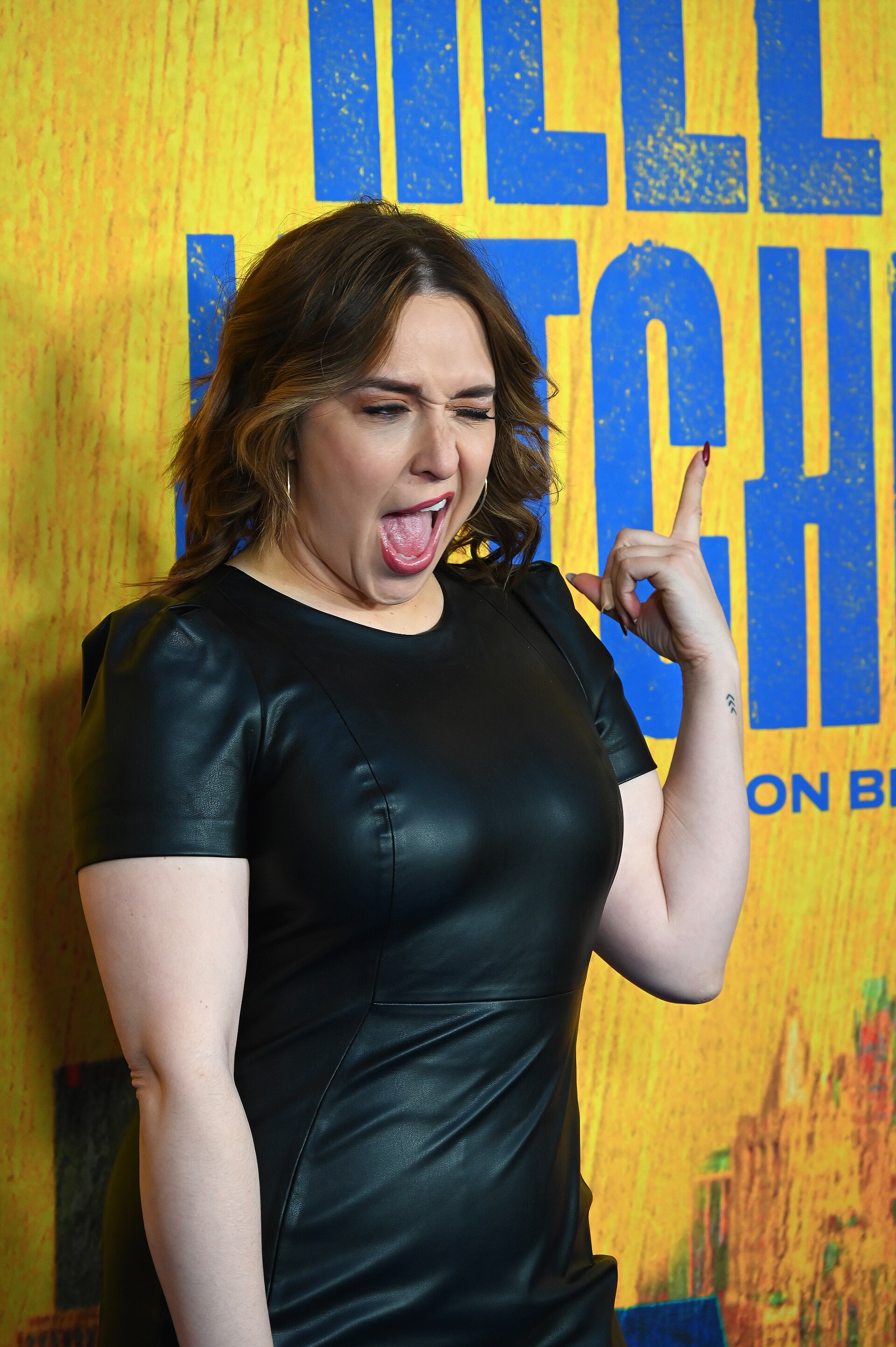 Cast member Jessica Vosk at the first anniversary celebration for "Hell's Kitchen" on Broadway, April 2025