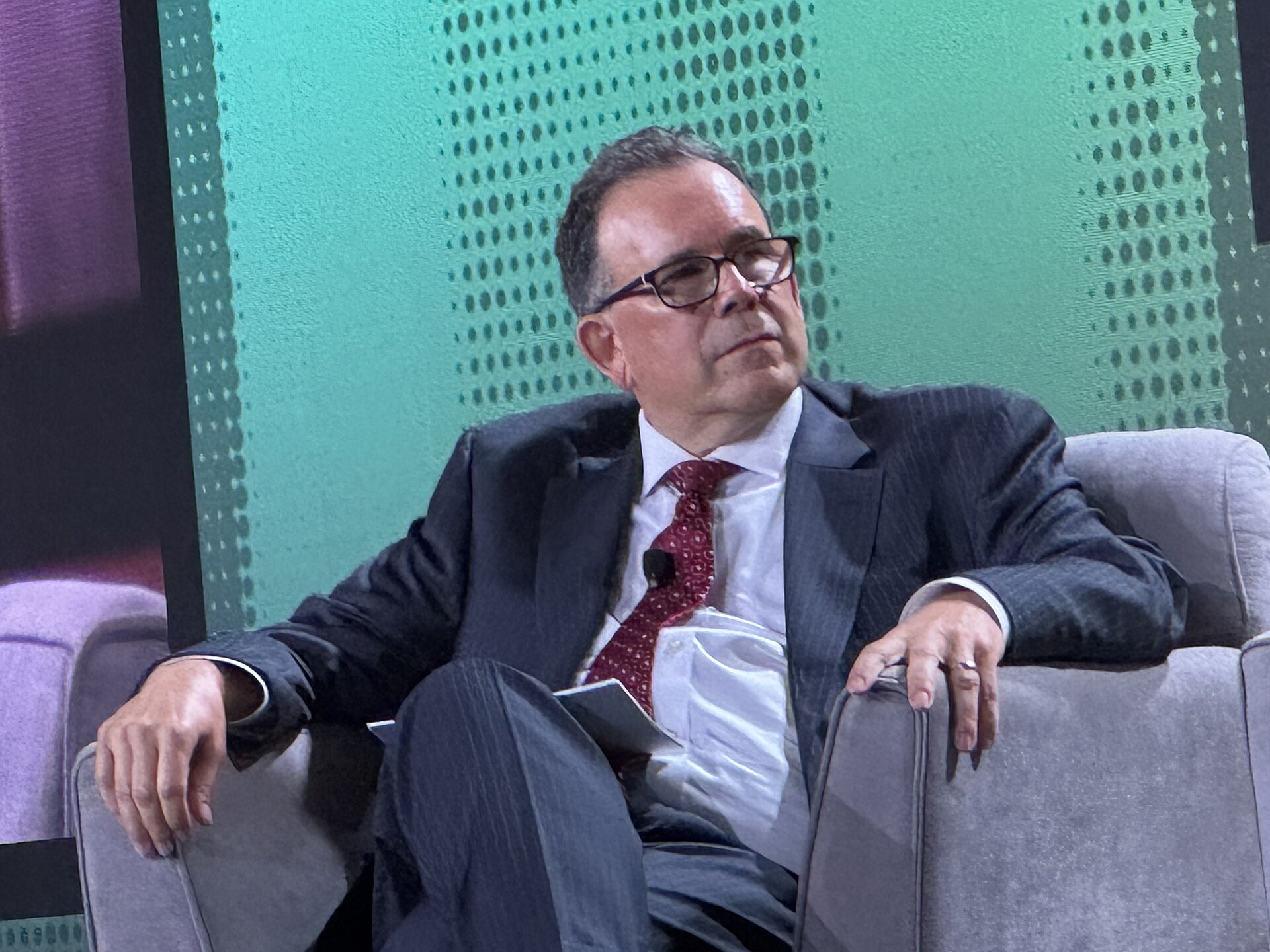 Jim Brady, VP of Journalism at Knight Foundation, speaking at the 2025 Knight Media Forum in Miami, Florida in February 2025