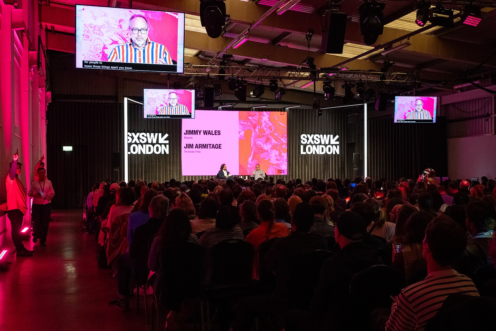 Jimmy Wales, co-founder of Wikipedia, at the SXSW London festival hosted in London, United Kingdom in June 2025
