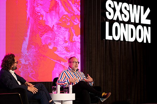 Jimmy Wales, co-founder of Wikipedia, at the SXSW London festival hosted in London, United Kingdom in June 2025