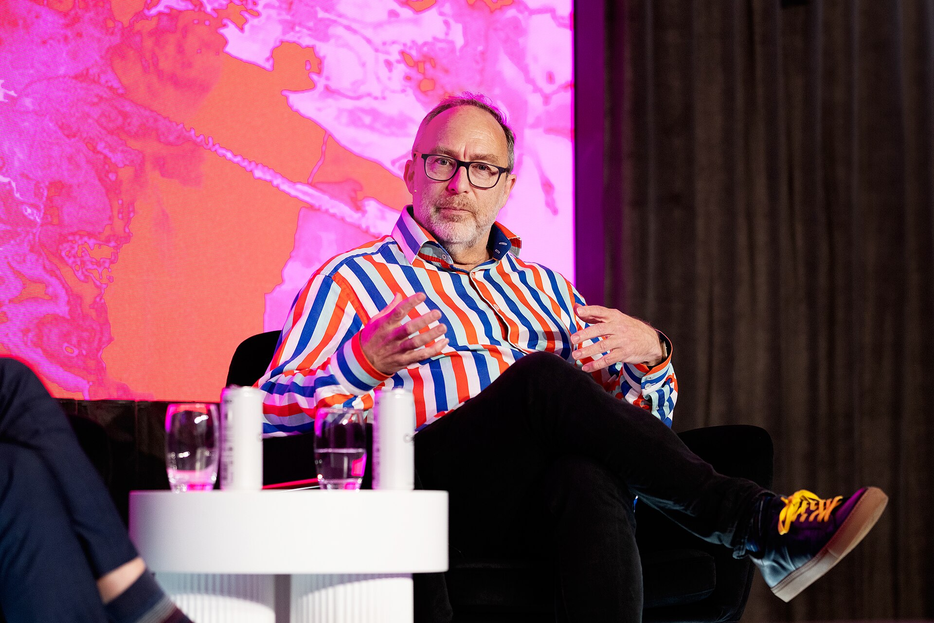 Jimmy Wales, co-founder of Wikipedia, at the SXSW London festival hosted in London, United Kingdom in June 2025
