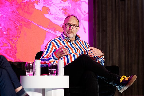 Jimmy Wales, co-founder of Wikipedia, at the SXSW London festival hosted in London, United Kingdom in June 2025