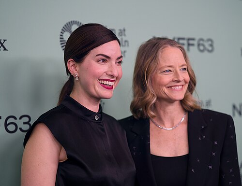 Jodie Foster, actress, and Rebecca Zlotowski, director, at the 63rd annual New York Film Festival at Lincoln Center in 2025 for the film A Private Life