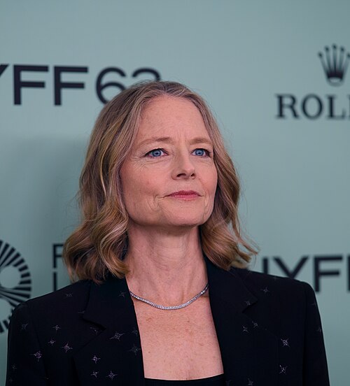 Jodie Foster, actor, at the 63rd annual New York Film Festival at Lincoln Center in 2025 for the film A Private Life
