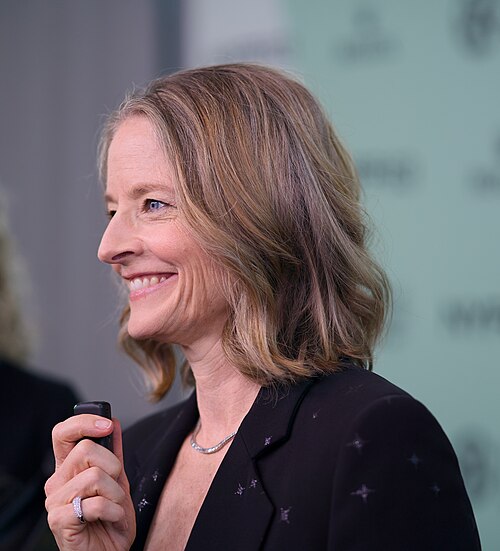 Jodie Foster, actor, at the 63rd annual New York Film Festival at Lincoln Center in 2025 for the film A Private Life