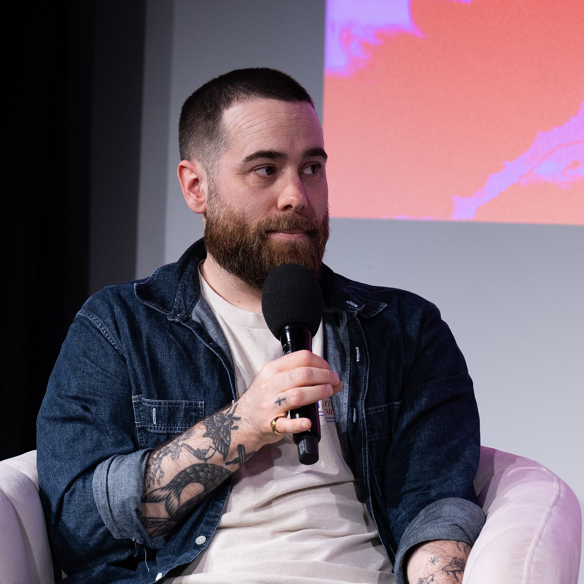 Joe Barton, writer and executive producer, at the 2025 SXSW London festival in London, England.