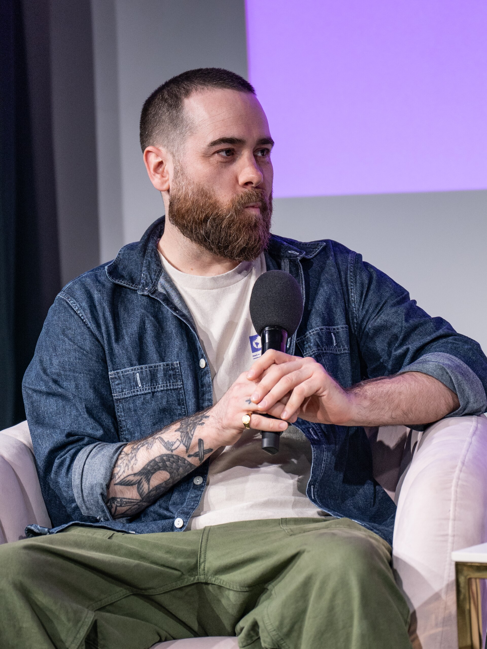 Joe Barton, writer and executive producer, at the 2025 SXSW London festival in London, England.