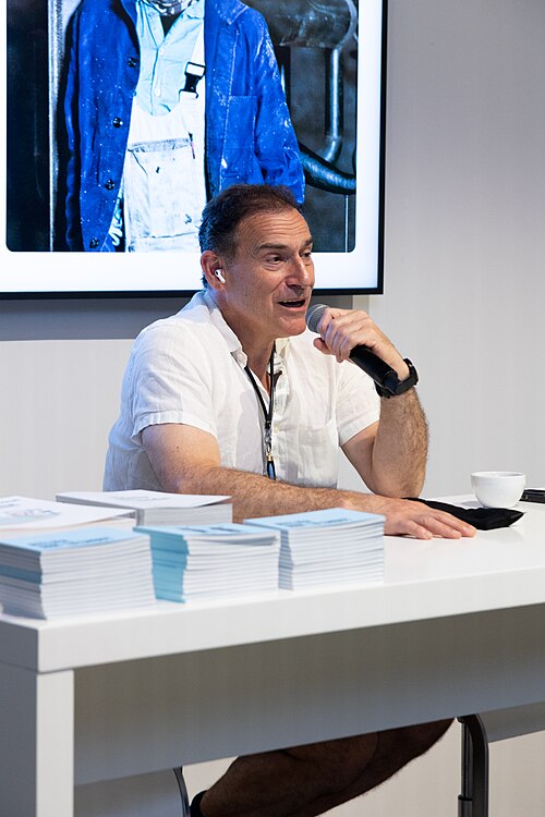 Joep Van Lieshout, artist, at the Art Basel international art fair in Basel, Switzerland in June 2025.