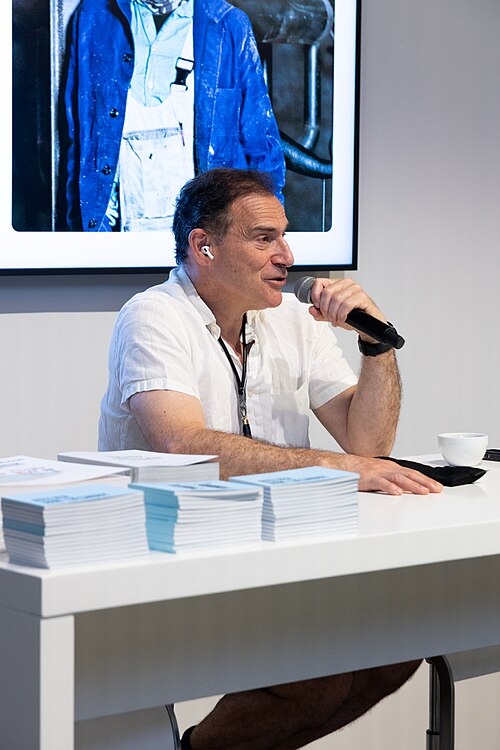 Joep Van Lieshout, artist, at the Art Basel international art fair in Basel, Switzerland in June 2025.