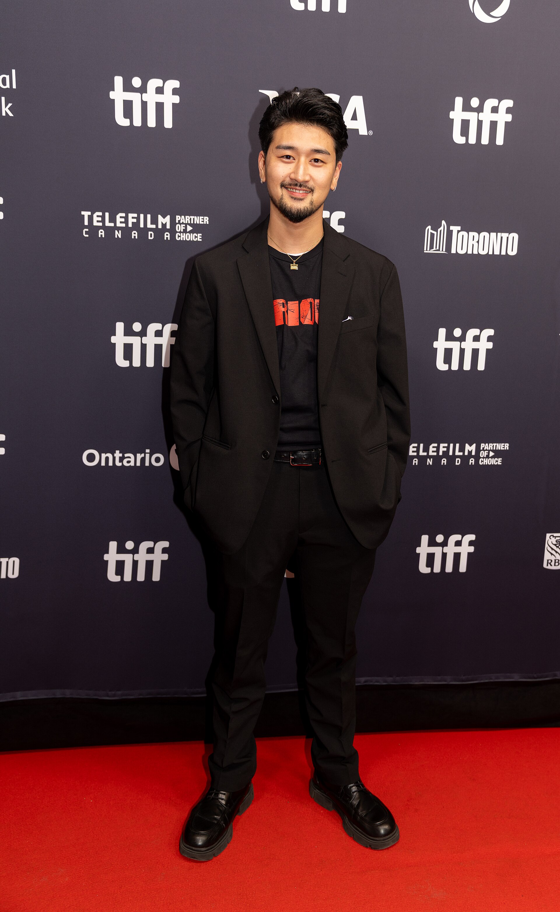 Joey Iwanaga, actor, at the 2025 Toronto International Film Festival (TIFF) for the movie The Furious.