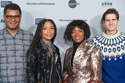 John Giwa Amu, Olive Nwosu, Stella Nwimo and Alex Polunin, Lady premiere at the 2026 Sundance Film Festival
