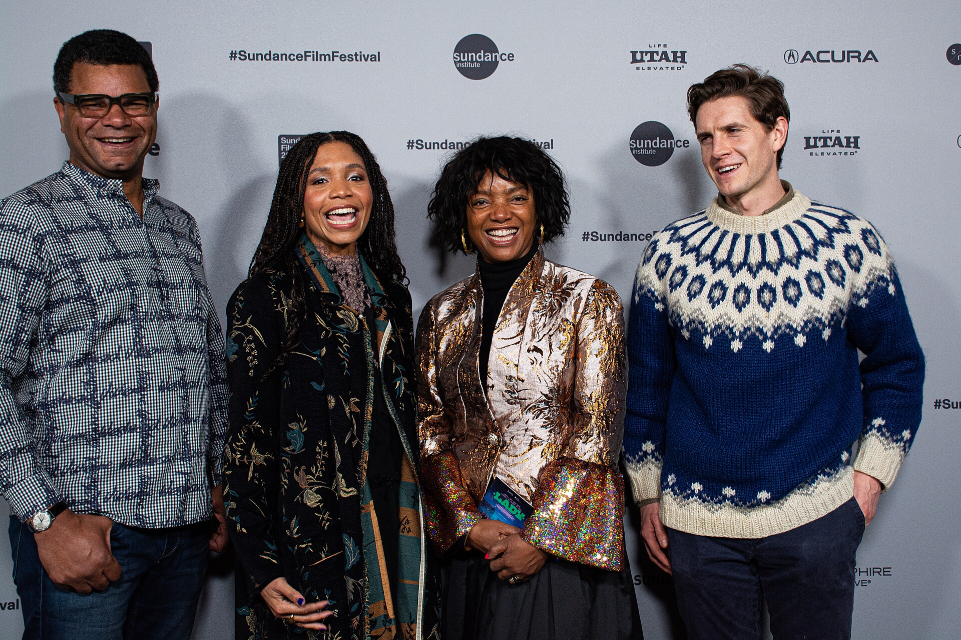 John Giwa-Amu, Olive Nwosu, Stella Nwimo, and Alex Polunin at the 2026 Sundance Film Festival for LADY.