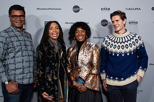 John Giwa-Amu, Olive Nwosu, Stella Nwimo, and Alex Polunin at the 2026 Sundance Film Festival for LADY.