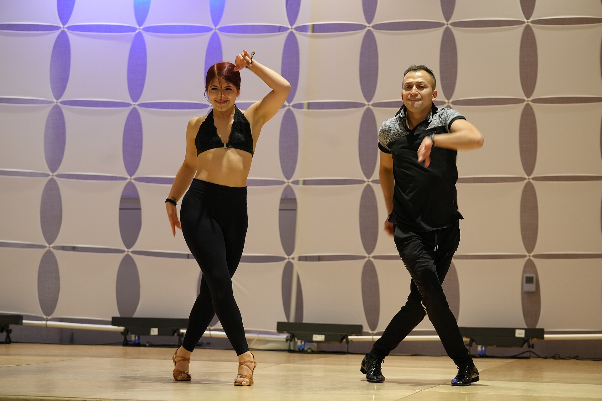 John Narvaez & Liz Rojas, Salsamania Dance Company dance artists & world salsa champions, at California Dance Festival in Sacramento, California in June 2025