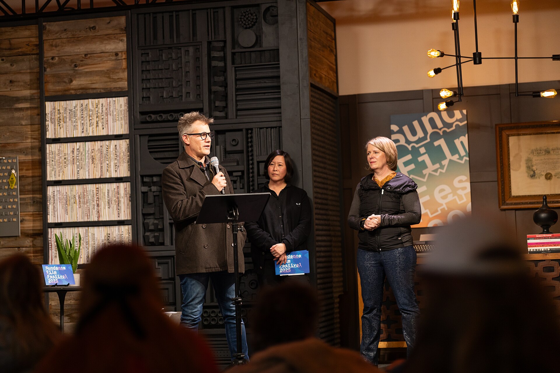 John Nein at the opening press gathering for Sundance 2025.