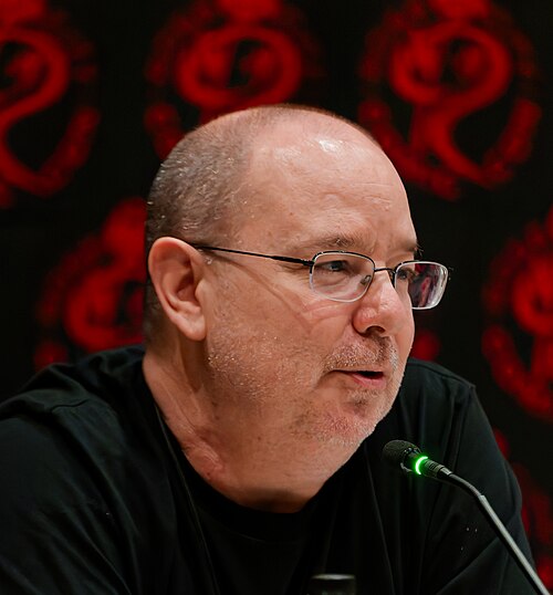 John Scalzi speaking at Rose City Comic Con