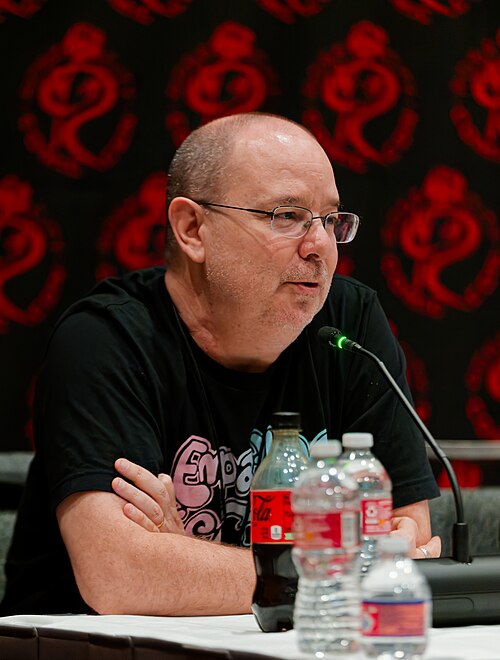 John Scalzi speaking at Rose City Comic Con