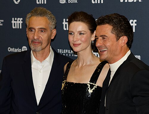 John Turturro, Caitriona Balfe, Orlando Bloom, and Sean Ellis at the 2024 Toronto International Film Festival (TIFF) for the movie The Cut.