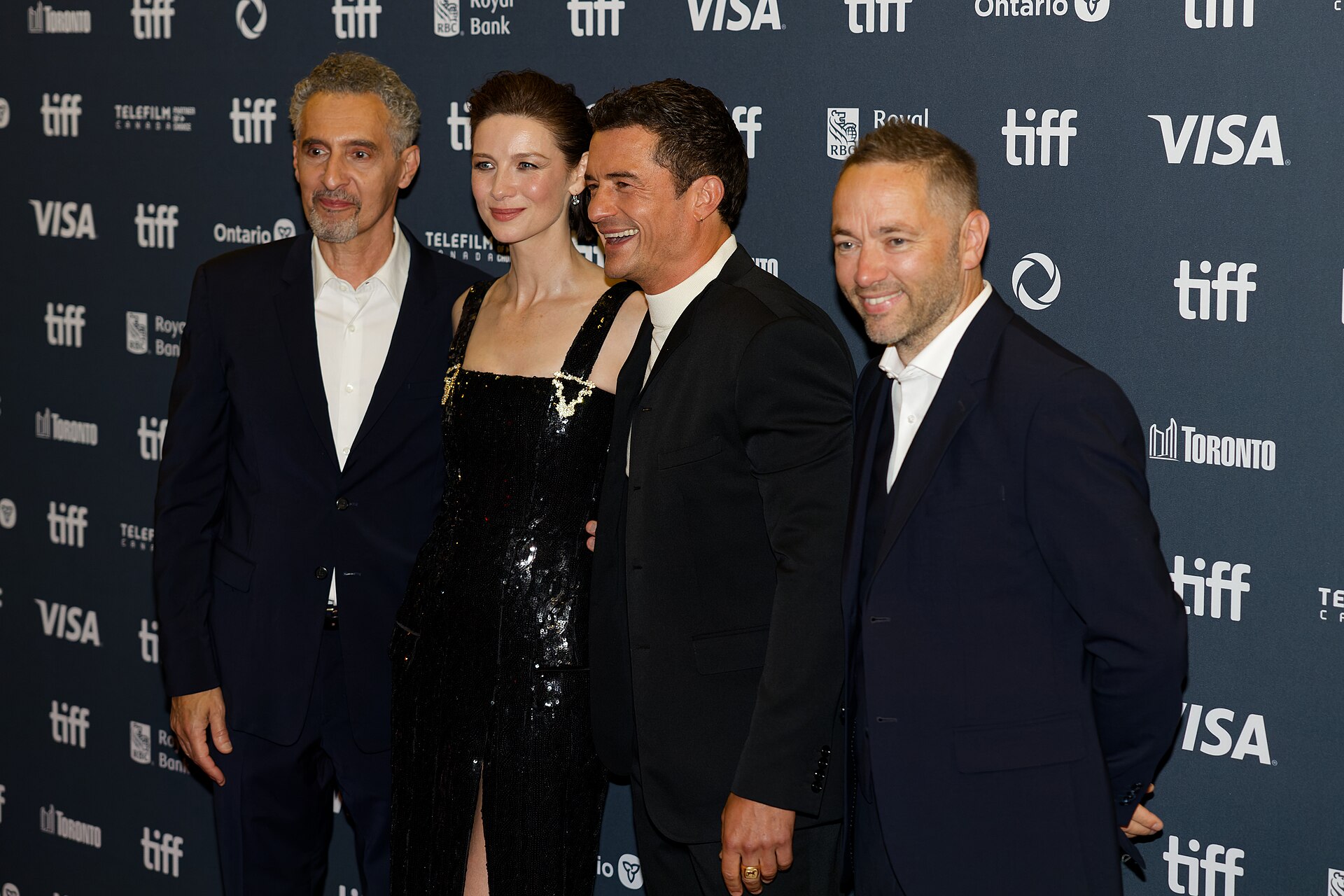 John Turturro, Caitriona Balfe, Orlando Bloom, and Sean Ellis at the 2024 Toronto International Film Festival (TIFF) for the movie The Cut.