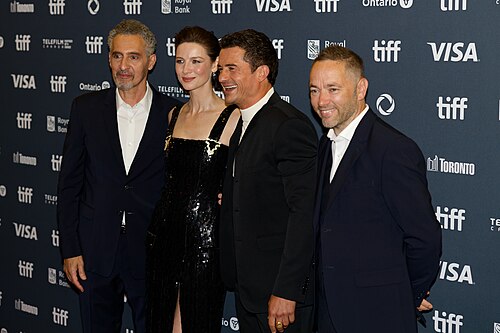 John Turturro, Caitriona Balfe, Orlando Bloom, and Sean Ellis at the 2024 Toronto International Film Festival (TIFF) for the movie The Cut.
