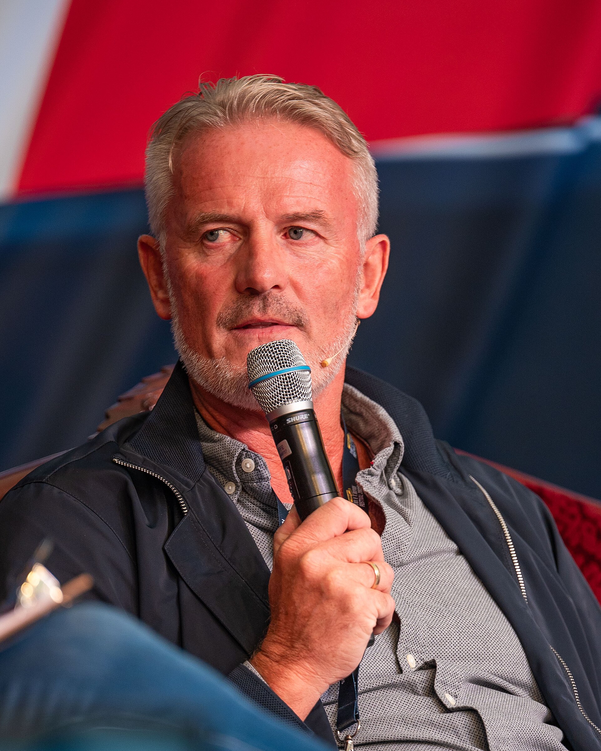 Johnny Brenna at the True Crime Festival in Arendal, Norway, 2025