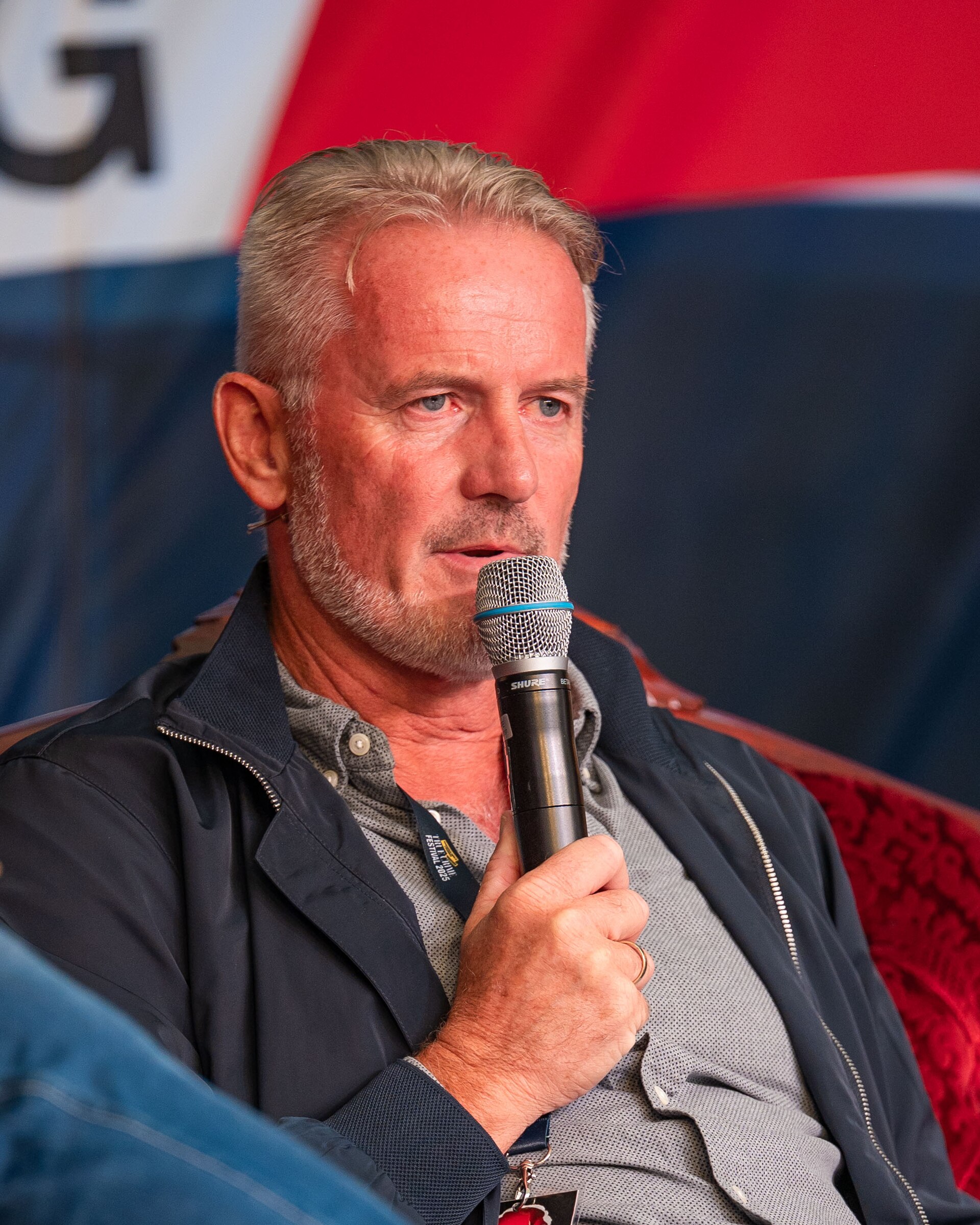 Johnny Brenna at the True Crime Festival in Arendal, Norway, 2025