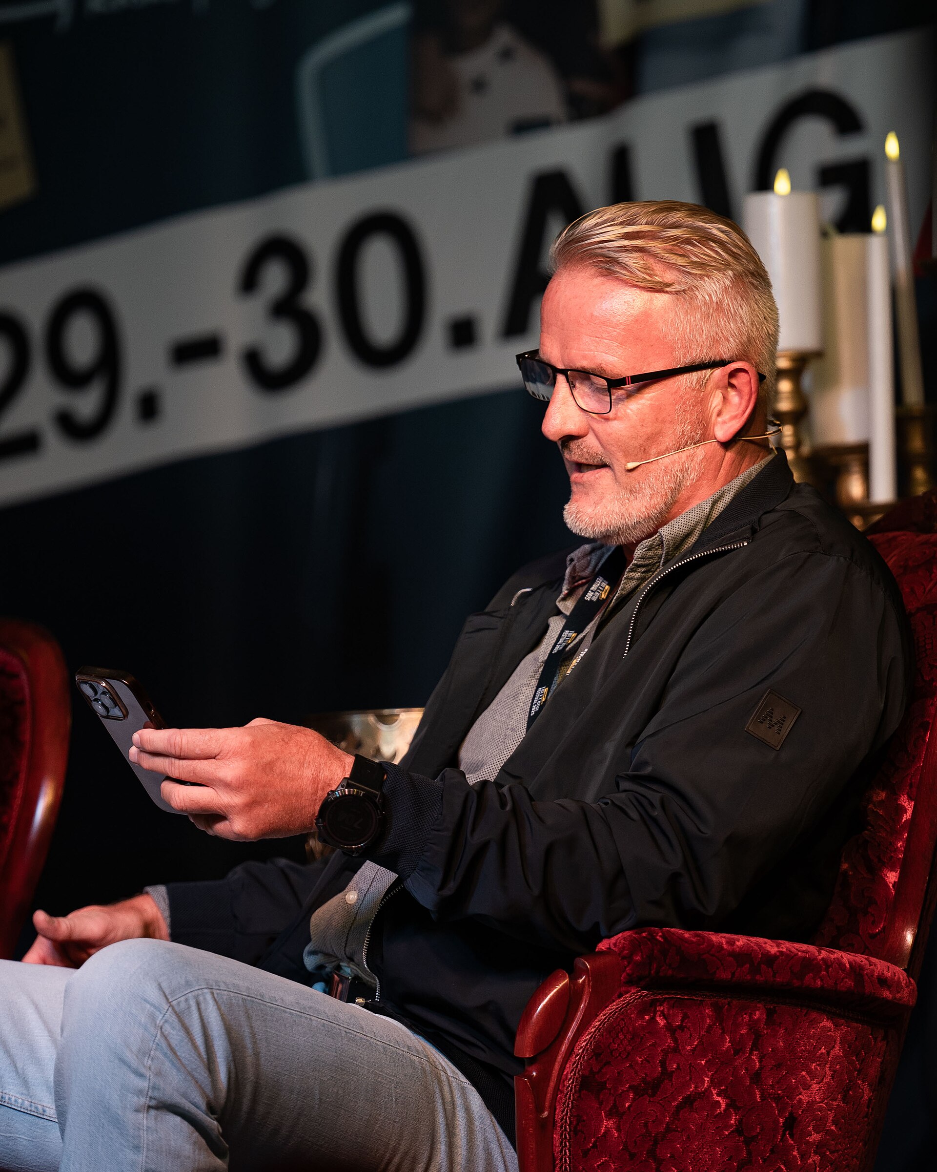 Johnny Brenna at the True Crime Festival in Arendal, Norway, 2025