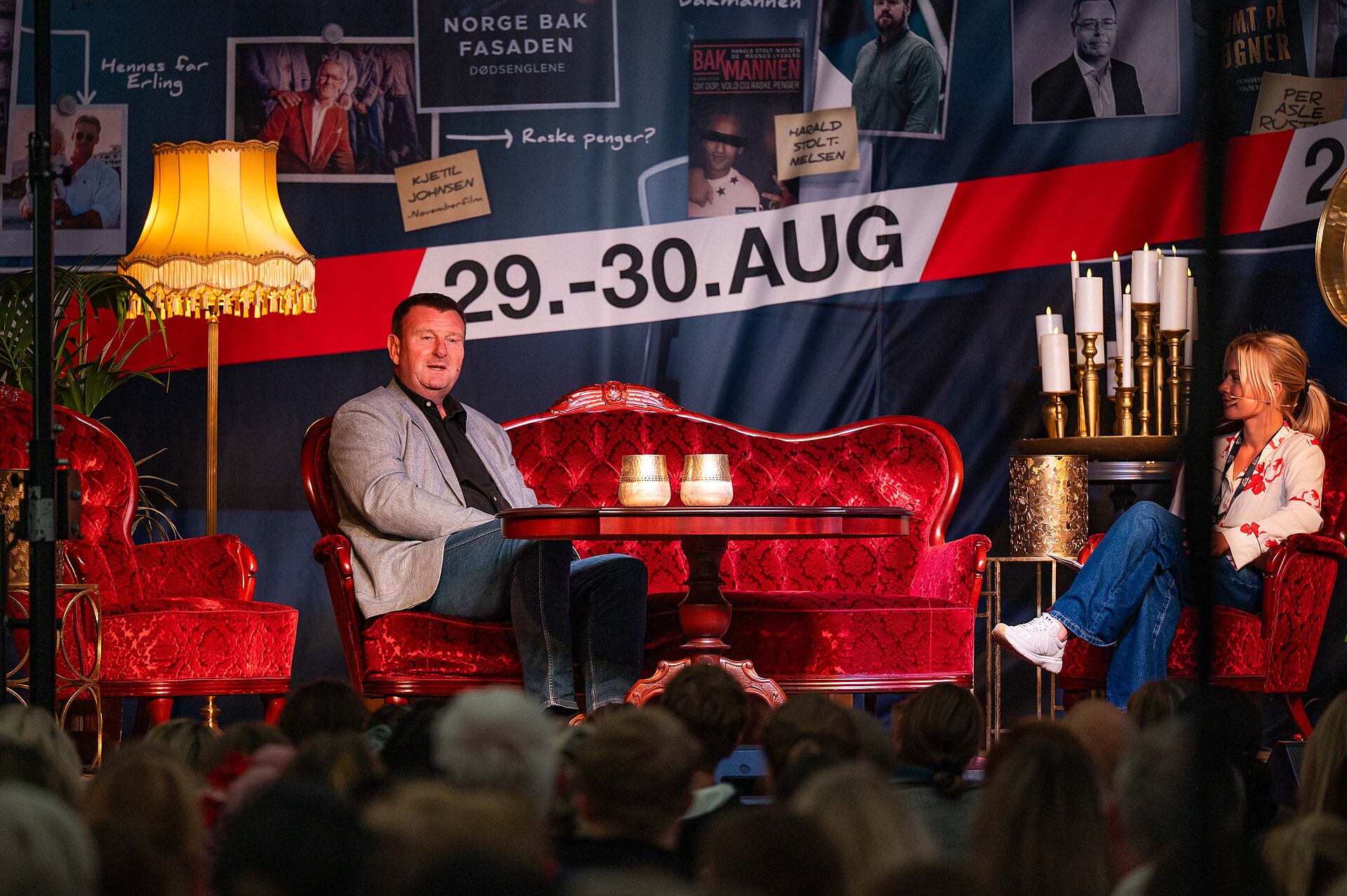 Jon Gelius at the True Crime festival in Arendal, Norway, 2025