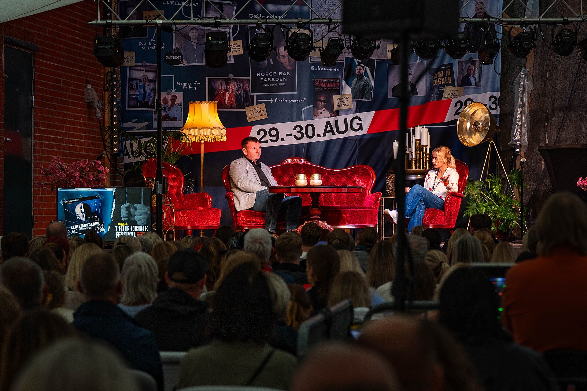 Jon Gelius at the True Crime festival in Arendal, Norway, 2025