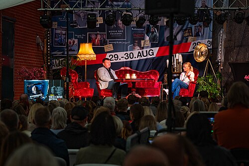 Jon Gelius at the True Crime festival in Arendal, Norway, 2025