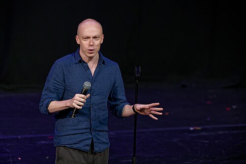 Jordan Brookes, comedian, at the 2024 Edinburgh Festival Fringe in the show, Best of Fest.