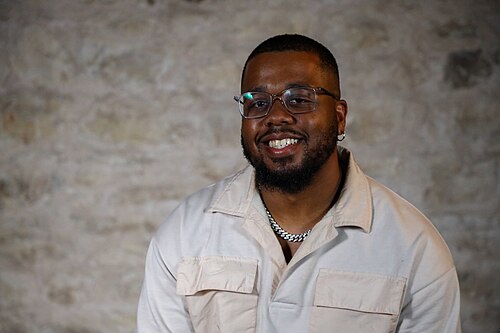 Jordan Kennard at SXSW in March 2024. Taken as part of the WikiPortraits project.