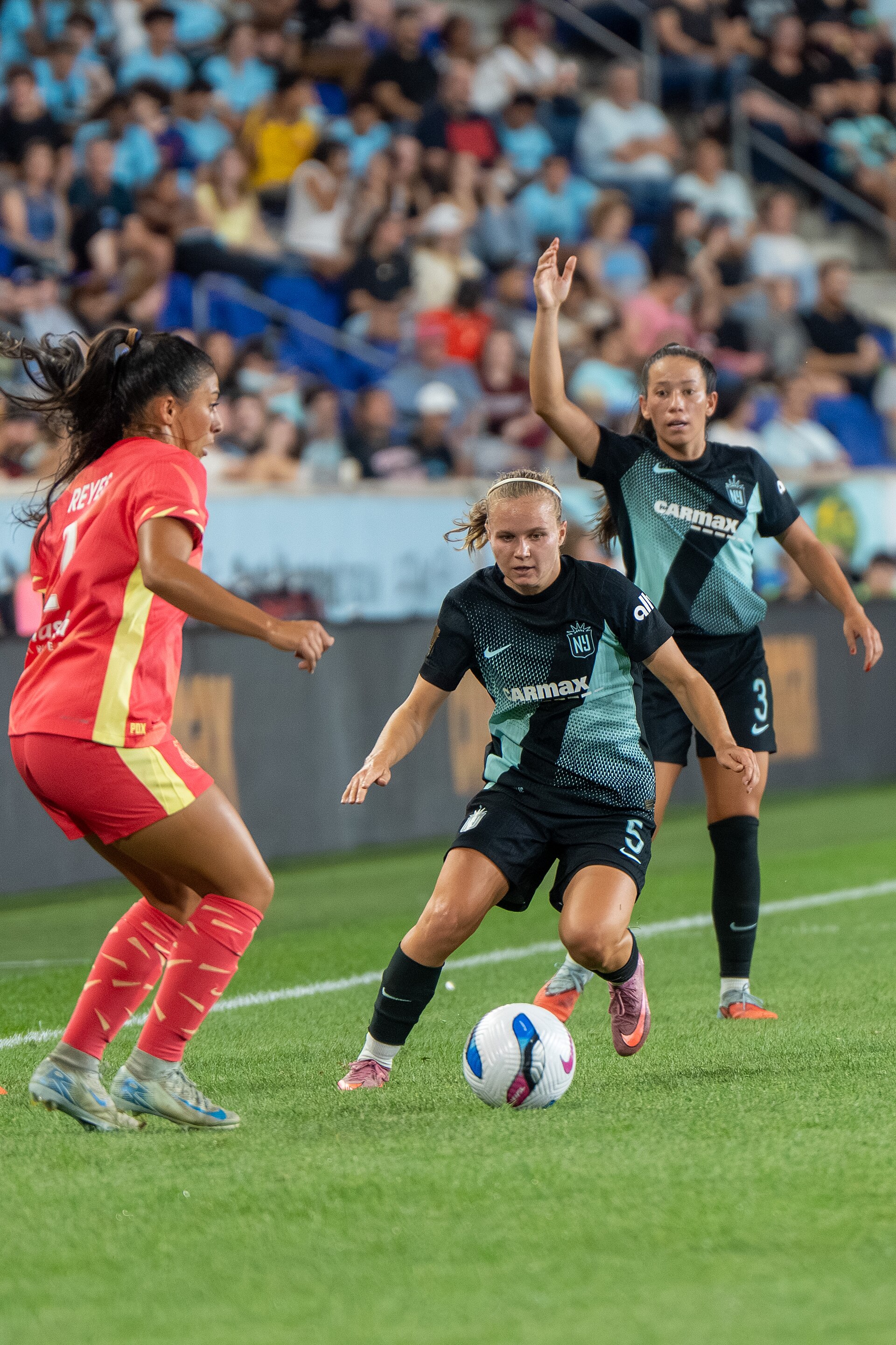 Josefine Hasbo during Gotham FC vs Portland Thorns FC on 26 Sep 2025